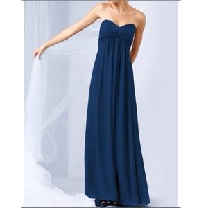 David's bridal teal dress