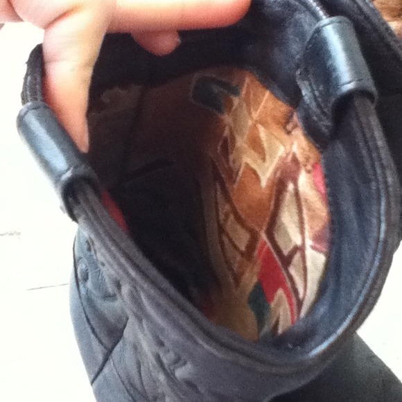 SOLD IN BUNDLE Zodiac black leather cowboy boots - Picture 3 of 4