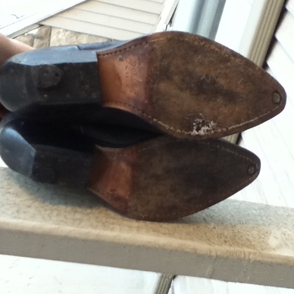 SOLD IN BUNDLE Zodiac black leather cowboy boots - Picture 4 of 4