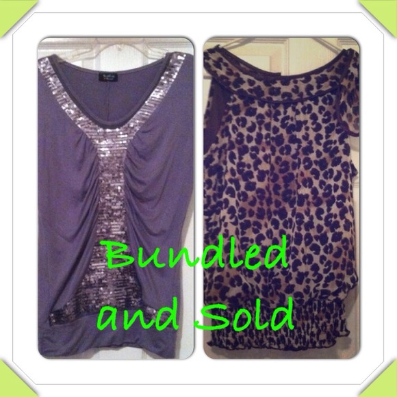 Charcoal grey top with middle sparkle strip.