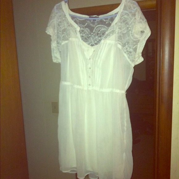 Ivory lace dress