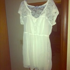 Ivory lace dress