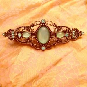 Vintage turquoise hair clip