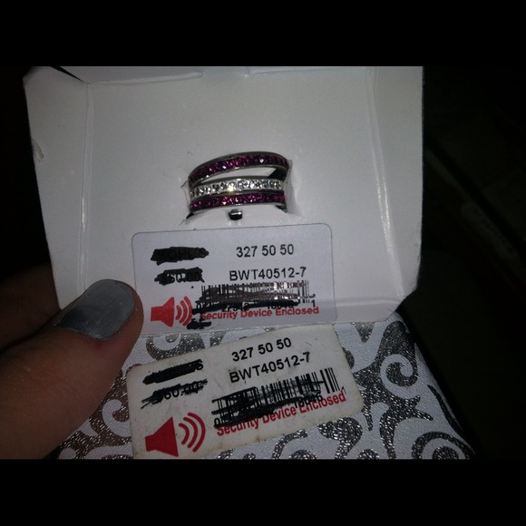 Genuine Crystal, Stackable Rings - Picture 4 of 4