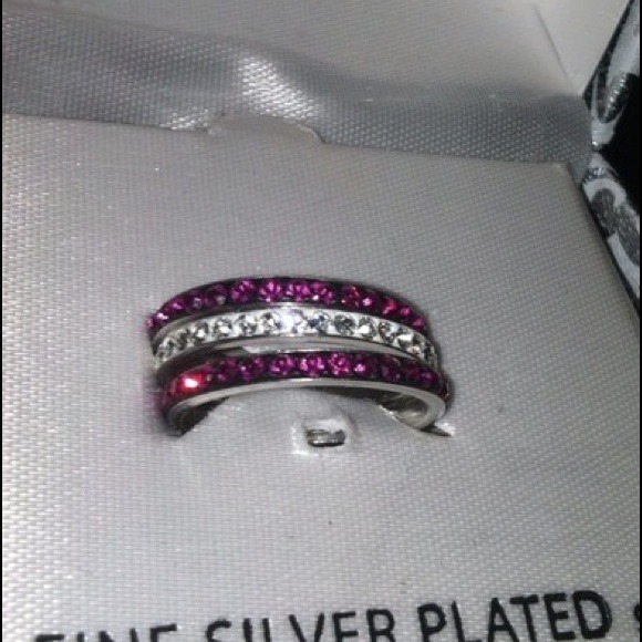 Genuine Crystal, Stackable Rings - Picture 2 of 4