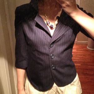 Navy striped blazer Merona 4