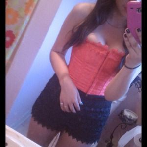 Black lace shorts❤