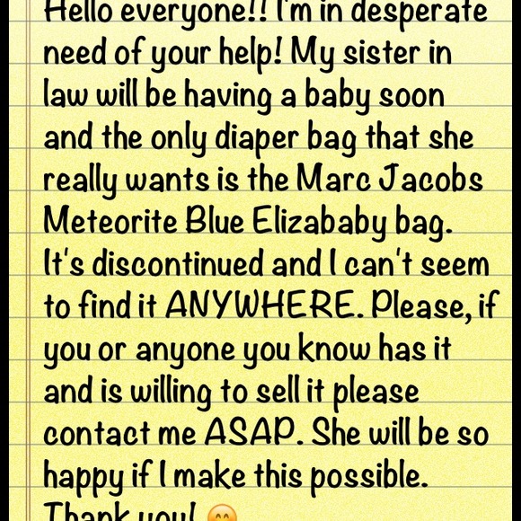Searching for Marc Jacobs Elizababy bag.