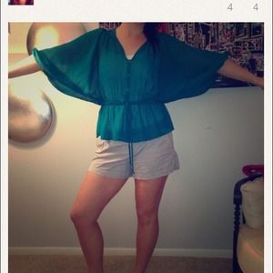 Bundle Coral Jeans and Sheer Top