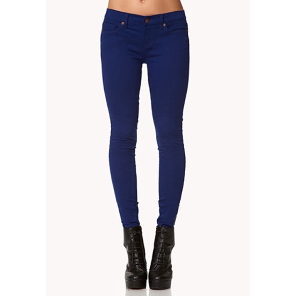 ❌Traded❌F21 Navy Blue Skinnies