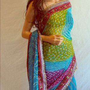 Chiffon blend saree