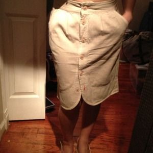 Anthropologie tulip khaki skirt 4