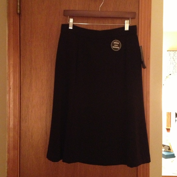 Black A-lined skirt