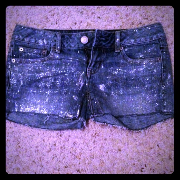 American Eagle Outfitters Pants - AE glitter shorts