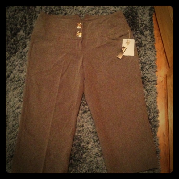 Sold in bundle - Grey Dress Capri's - NWT