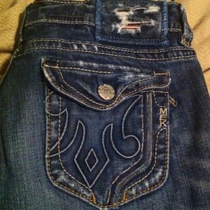 MEK jeans size 31 width and 34 length