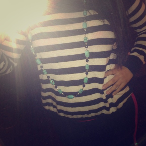 Turquoise necklace from Afghanistan. Handmade
