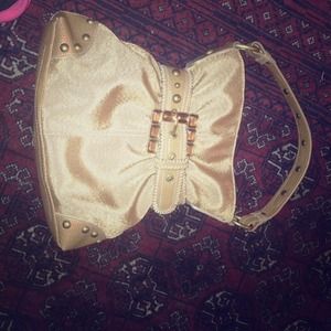 Gold handbag