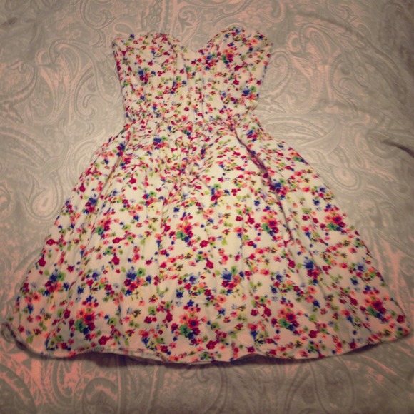 Asos bustier floral sundress. Worn only once.