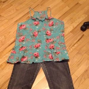 **SOLD on a BUNDLE**  Turquoise tank
