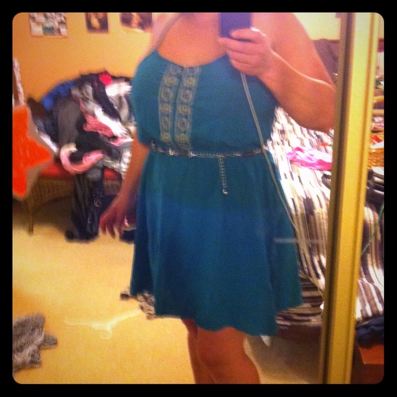 Mossimo XXL teal summer dress