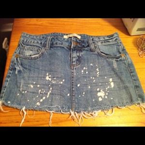 Jean mini skirt