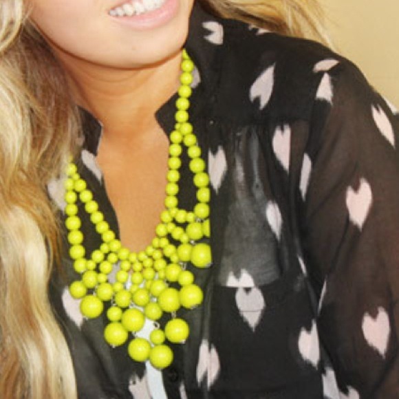 Green Apple Statement Necklace