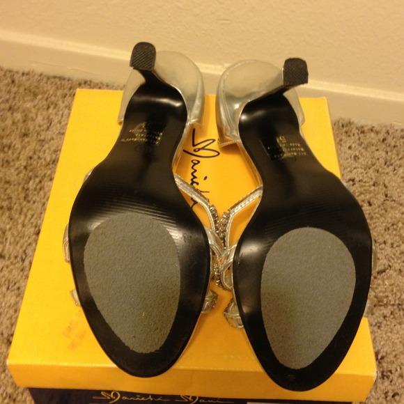 Silver Rhinestone Heels - Picture 2 of 4