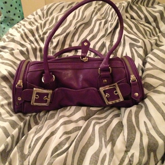 Small purple handbag