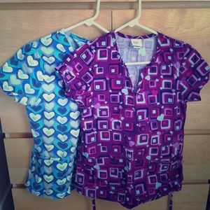 Cute scrub tops