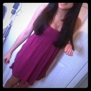 A fashion sundress with decorative back