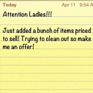 Trying to sell everything!