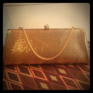Vintage gold clutch