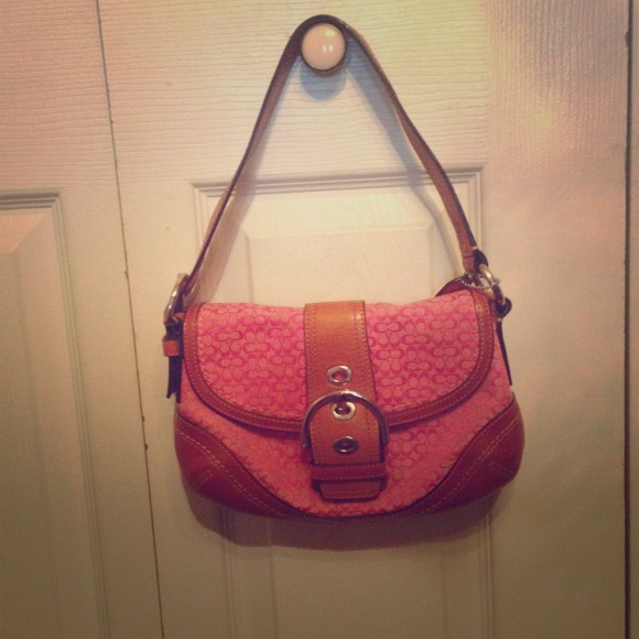 Pink coach bag