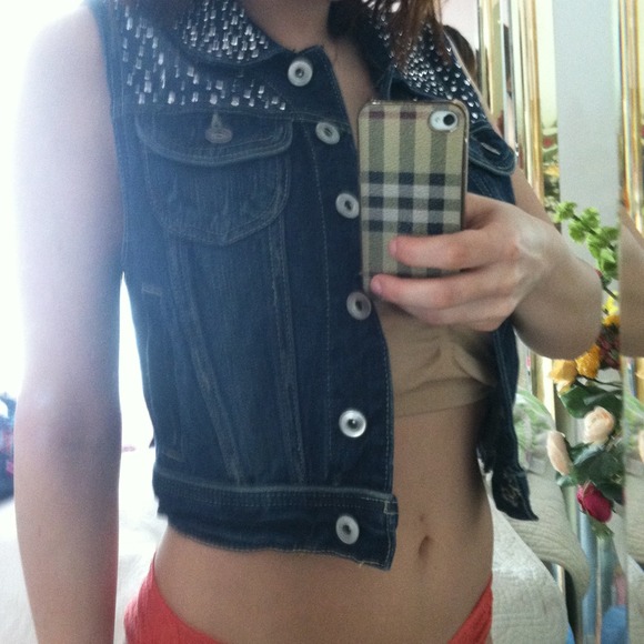 🌀Bundled🌀Forever 21 studded denim vest - Picture 4 of 4