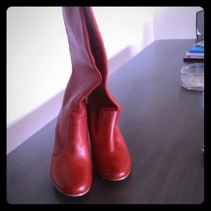 Aldo Knee High Round Toe Boots