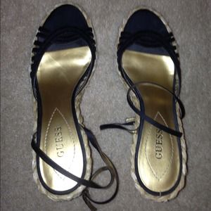 GUESS black sandals/heels