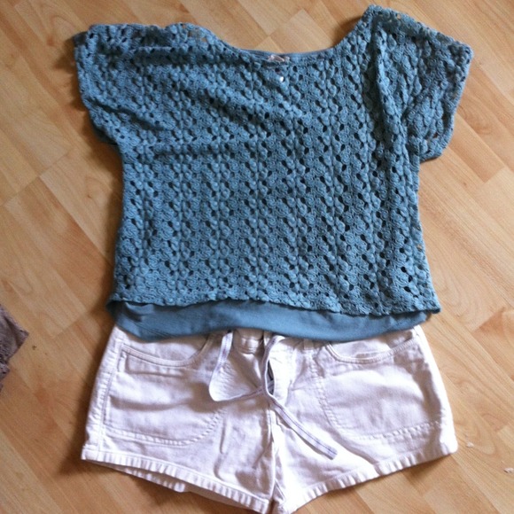 Tyte white denim summer shorts size 7