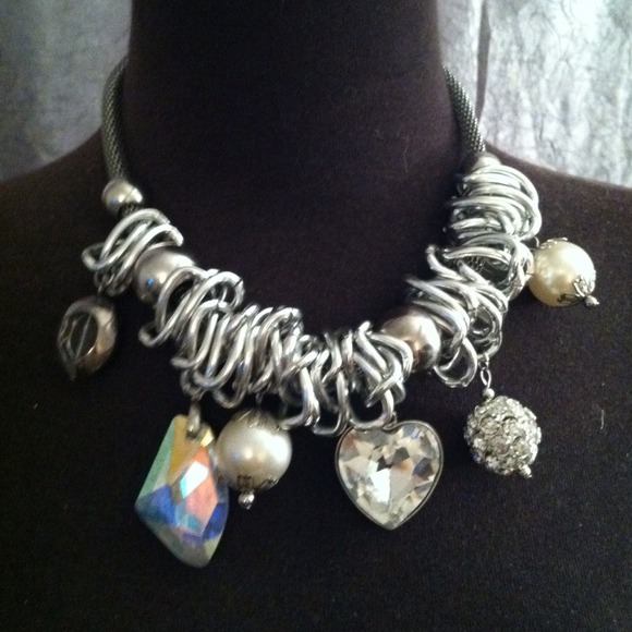 Charmed silver necklace