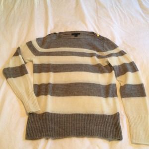 Striped J. Crew mohair sweater