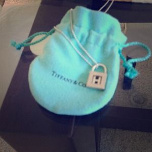 Tiffany and Co Initial Lock with Chain