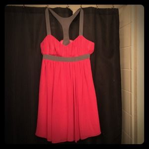 Pink racer back dress. Size Small.