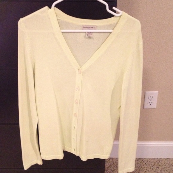 Button up neon sweater