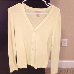 Button up neon sweater