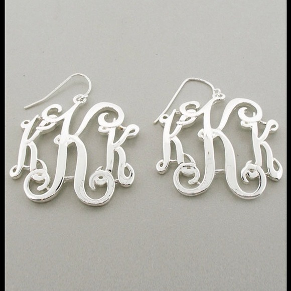 Monogram earrings 19.00