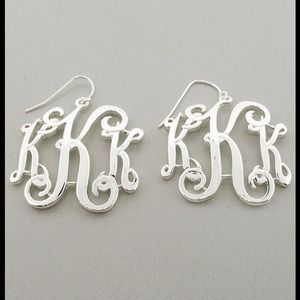Monogram earrings 19.00