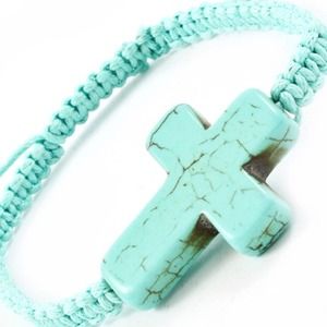 Adjustable stone cross bracelet 16.00