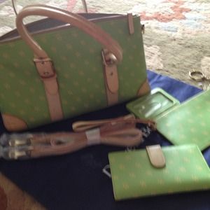 Dooney and Bourke pocketbook with accessories