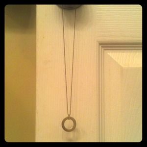 Tiffany silver washer necklace