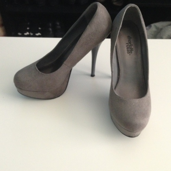 **🚫SOLD**Shoes, Charlotte Russe grey pumps heels